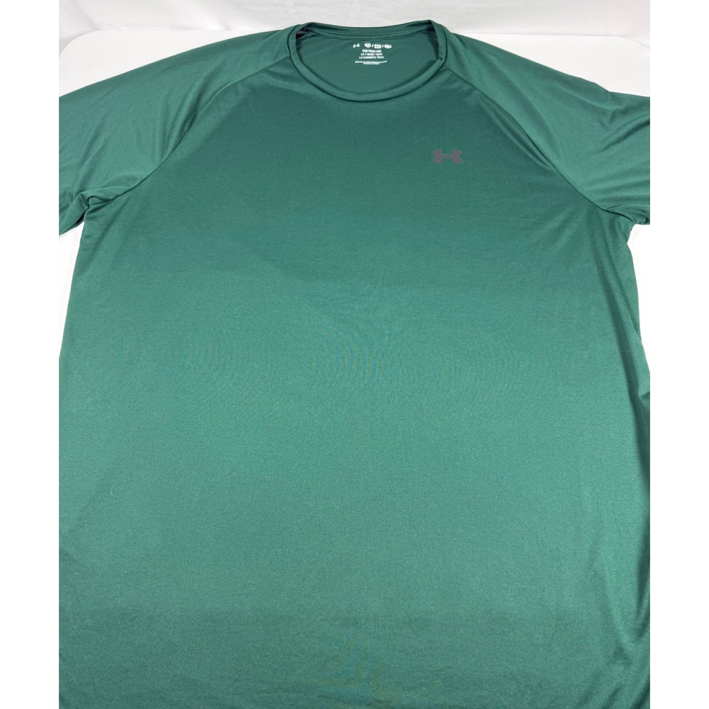 Under Armour Tech Tee Mens 3XL Tall Green Short Sleeve Athletic T-Shirt UA Logo